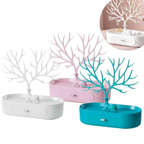 アクセサリー スタンド 鹿 トレー 引き出し 什器 全3色 1個 2211