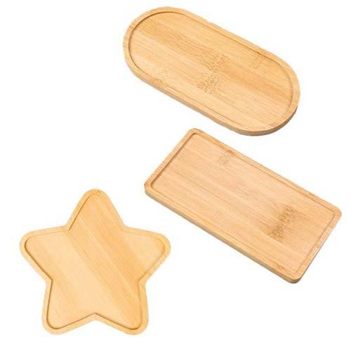 竹製 コースター タイル 土台 台座 1枚 小物入れ ディスプレイ