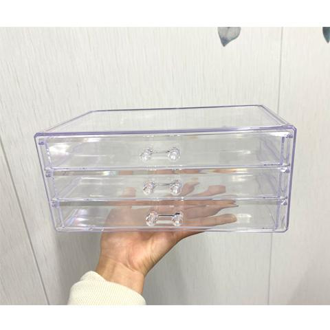 アクセサリー 収納 什器 クリアケース ジュエリーケース 3段 引き出し