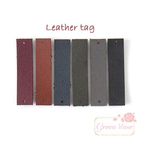 レザータグ全6色 10個 1811 合皮 革 YM1-0851 : GreenRoseネット