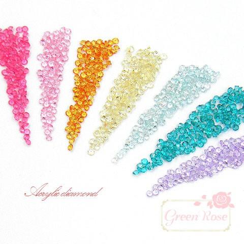 アクリルダイヤ 約5g 全7色 1812 YM1-0888 : GreenRoseネットショップ