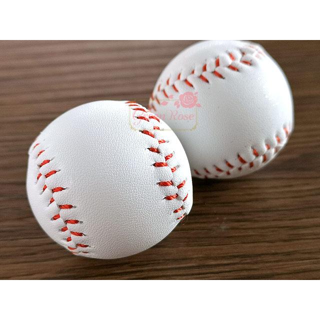 ピアス　蝶　野球　部活　ボール　ビシュー　チャーム　白　赤　試合　応援　スポーツ 野球チャーム ボール 約37×34mm 1個 2111 ym1-2038 : GreenRoseネット