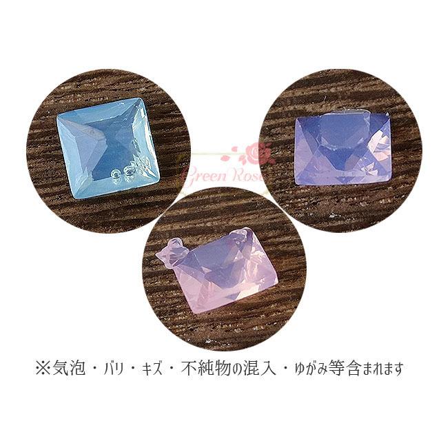 アクリルストーン ミルキー スクエア 多面カット 7種28個 2204 ym1