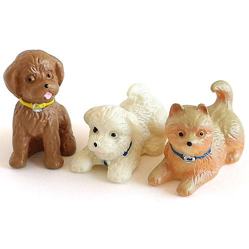 立体パーツ 犬 ミニチュア キッズ 全3種 2個 2208 ym1-2259