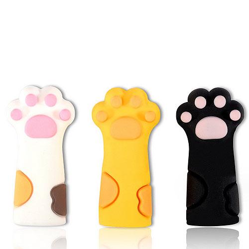 猫の手 キャップ カバー ネコ 肉球 全3色 2個 ねこ 2312 ym1-2479