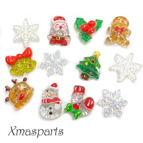 ハンドメイド❣️クリスマスアレンジ❣️サンタ、雪だるま、ツリー、リース❁⃘*.゜ クリスマス デコパーツ キッズ 貼付け サンタ リース ツリー 雪だるま