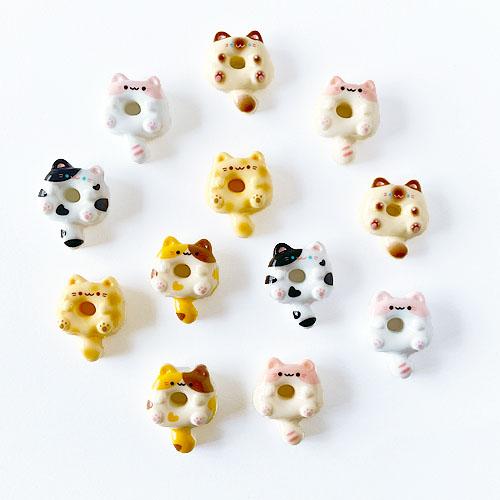 ネコ ねこ 猫 ドーナツ スイーツ デザート 食べ物 パーツ デコパーツ