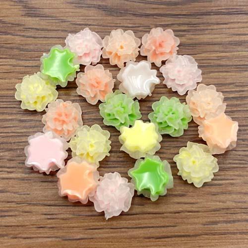 デコパーツ フラワー 花 貼付け アクセサリーパーツ フロスト