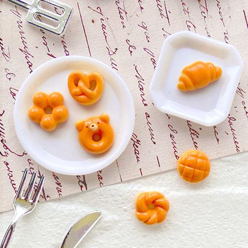 パン デコパーツ デザート スイーツ ミニチュア フード 食べ物 パーツ