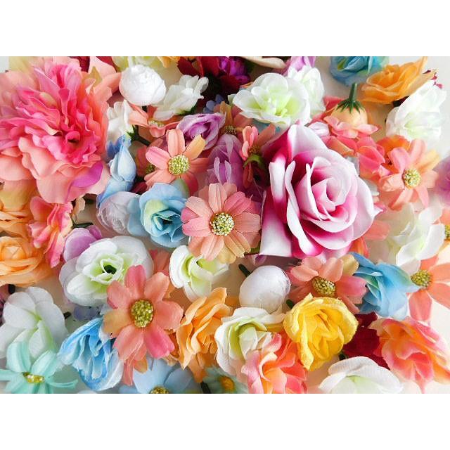 造花フラワー福袋100個入り 結婚式 入学式 卒業式 ディスプレイ フェイクフラワー|greenrosenetshopyumi|02