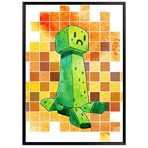 海外最新 Mining Fun Pixel Miner アートウォールポスター ゲーマーテーマ壁装飾 フレームなし6枚セット 8 X 10インチ ユニ その他キッチンツール Www We Job Com