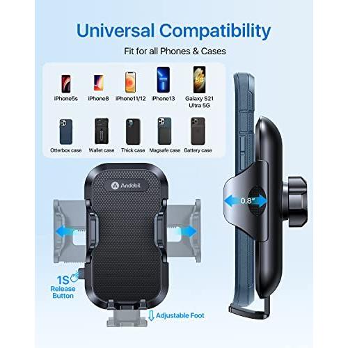 超特価sale開催 Andobil Iphone車載ホルダー Sony Galaxy Samsung Iphone 吸盤 エアコン吹き出し口兼用 安全性 スマホホルダー 自撮り棒 一脚 三脚 Binghamtonhots Com