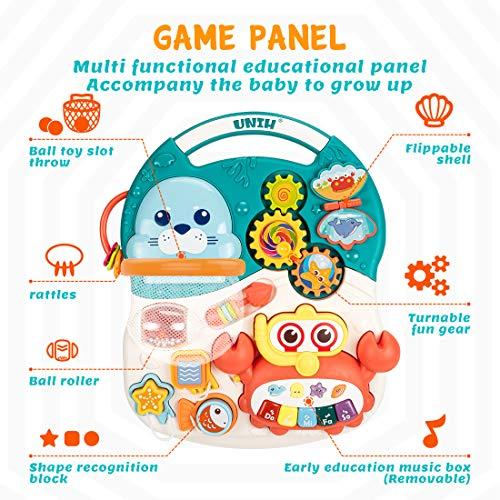 赤ちゃん おもちゃ 並行輸入 ミュージカルおもちゃ カニ 早期教育かわいいアザラシ Unih 9 18ヶ月 知育玩具 最新最全の Themtransit Com