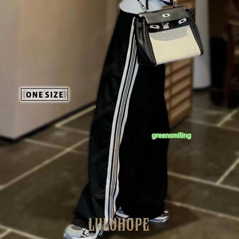 ジャージ風 トラックパンツ レディース ワイド 春 カジュアル ストリート 12分丈 ゆったり ルーズ ラフ スポーツ 秋 黒 ジャージ風 トラックパンツ レディース ワイド 春 カジュアル