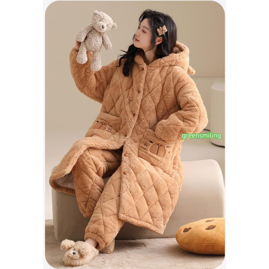 パジャマ レディース クマ フード付きルームウェア ルームウェア