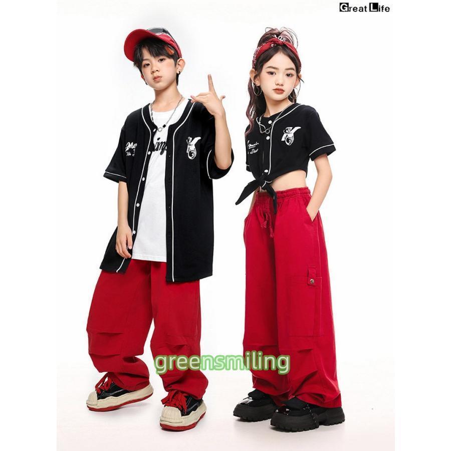 赤黒系 ブラック ベースボールシャツ ショート丈 黒シャツ へそ出し