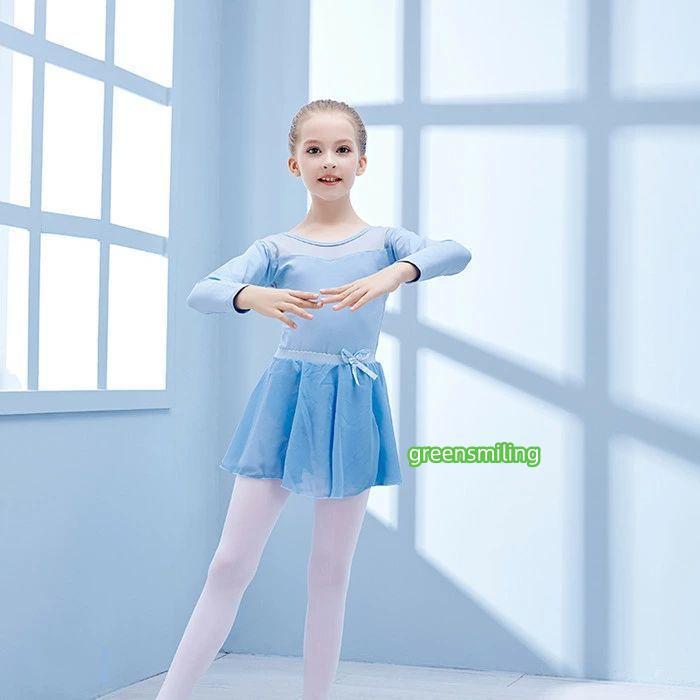 バレエ衣装　子ども用2枚セット Amazon | Lomohanaga バレエレオタード キッズ上下2点セット