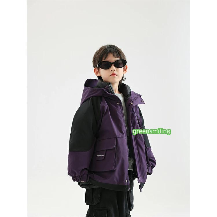 マウンテンパーカー 裏地付け ダウンジャケット キッズ ダウンコート ベビー 子供服 男の子女の子 ジャケット キッズ コート ミドル丈 厚手 アウター 無地 お洒