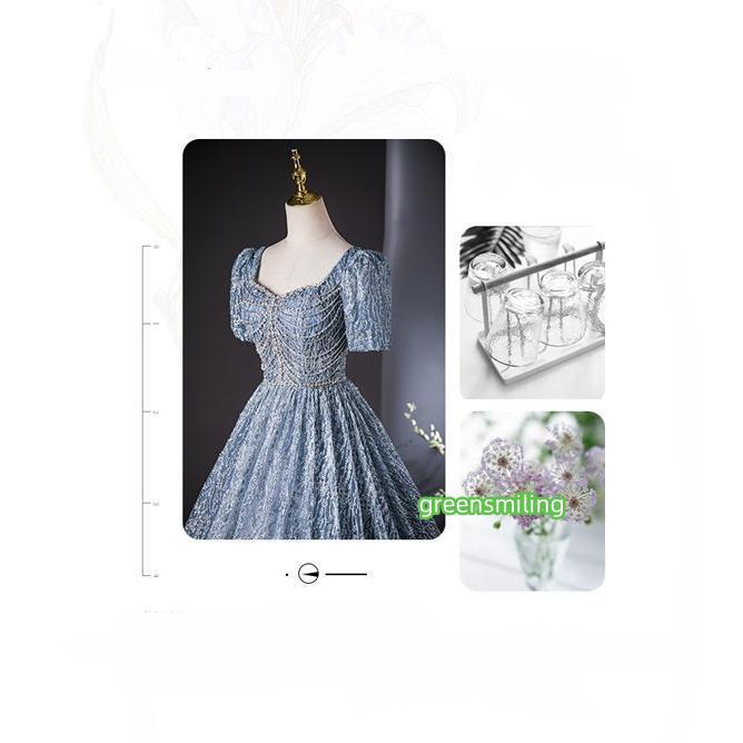 レディースドレス 大人 ピアノ発表会 演奏会 ロング丈 結婚式 編み上げ