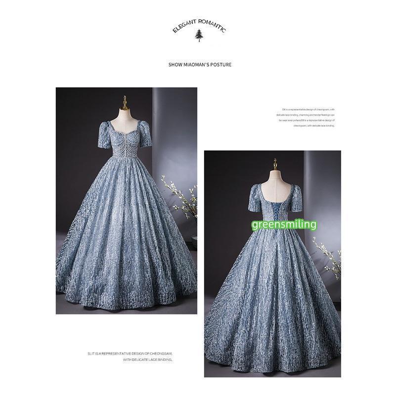 レディースドレス 大人 ピアノ発表会 演奏会 ロング丈 結婚式 編み上げ