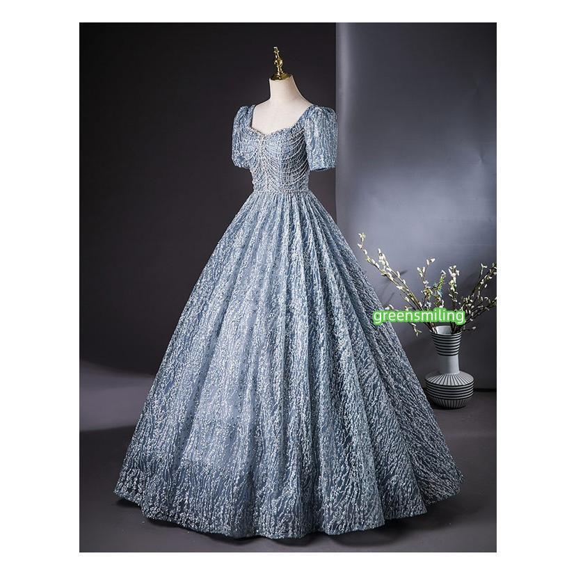 レディースドレス 大人 ピアノ発表会 演奏会 ロング丈 結婚式 編み上げ