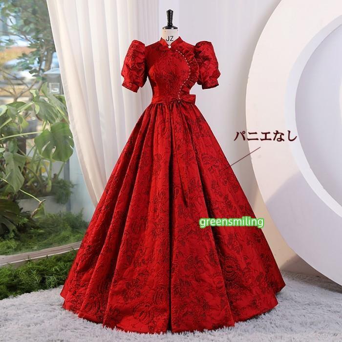 SETTAN/セッタン】総レース/ Vネック/ Aライン/ ワンピース/ ロング