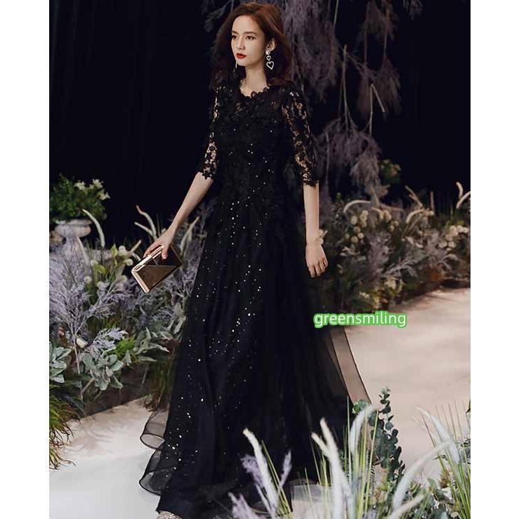 パーティードレス ロング 演奏会 キラキラ ドレス 小さいサイズ XS 大きいサイズ