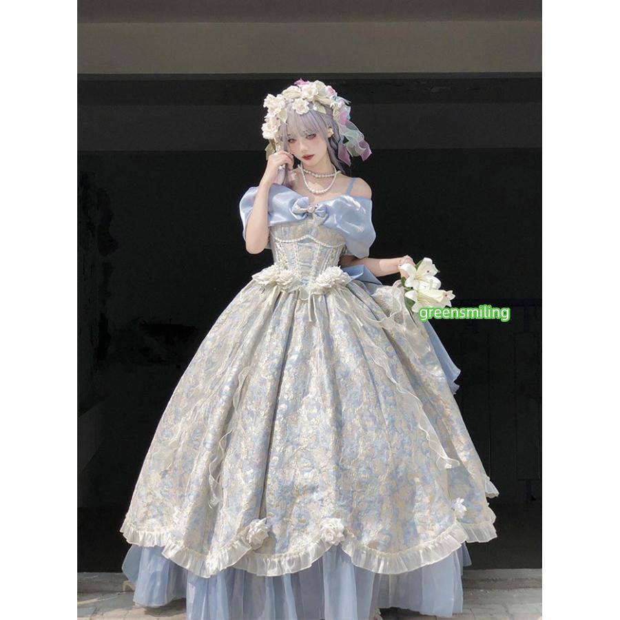 ドレス 大人 ピアノ 発表会 ロングドレス カラードレス ロリータ 大きいサイズ 演奏会 演奏会用ドレス ピアノ発表会 結婚式 高校生 パーティードレス | ブランド登録なし | 02