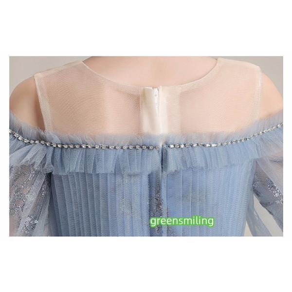 子供ドレス ピアノ発表会 ドレス ジュニア キッズ コンクール フォーマル用 エレガント キッズワンピース 子供服 女の子 七五三 結婚式 パーティー 子どもドレスの画像