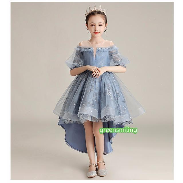 子供ドレス ピアノ発表会 ドレス ジュニア キッズ コンクール フォーマル用 エレガント キッズワンピース 子供服 女の子 七五三 結婚式 パーティー 子どもドレスの画像