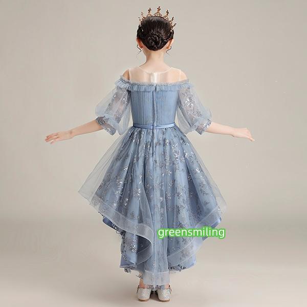 子供ドレス ピアノ発表会 ドレス ジュニア キッズ コンクール フォーマル用 エレガント キッズワンピース 子供服 女の子 七五三 結婚式 パーティー 子どもドレスの画像
