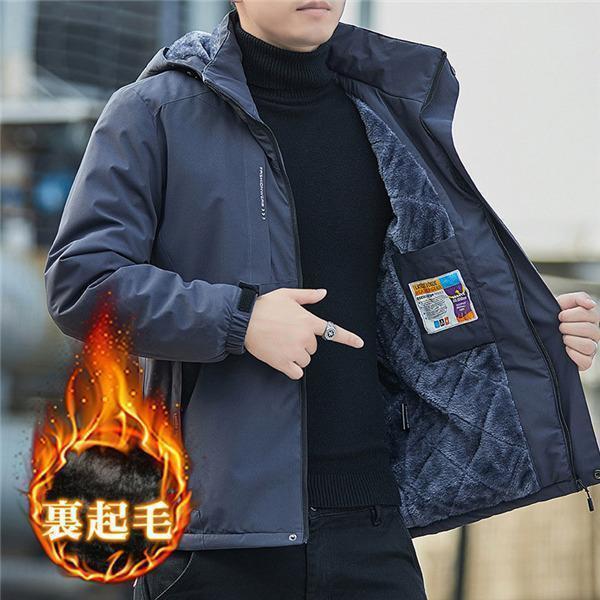 マウンテンパーカー 長袖 メンズ フード付き 春 秋 冬 裏起毛 マウンテンパーカー 長袖 メンズ フード付き 春 秋 冬 裏起毛