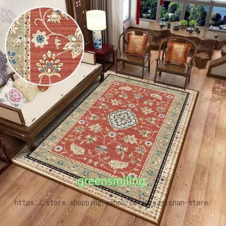 ラグ マット 北欧 クラシック カーペット 厚手 カラー 滑り止め 洗える