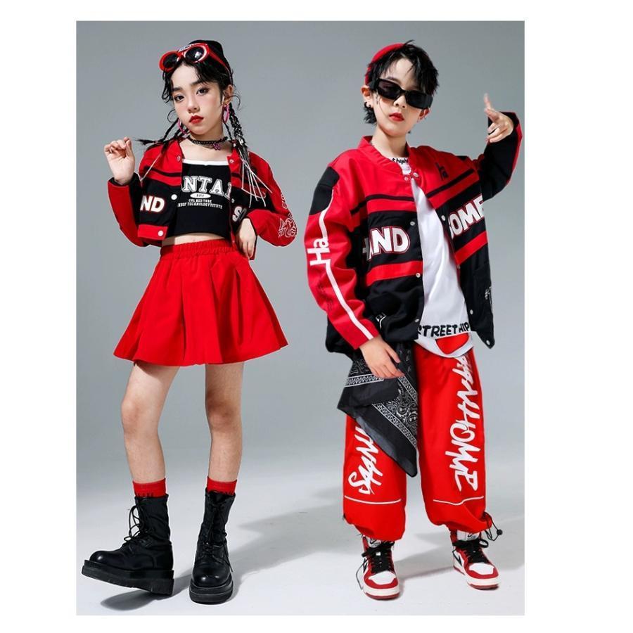 ヒップホップ衣装 ダンス衣装 キッズ セットアップ K-POP 韓国
