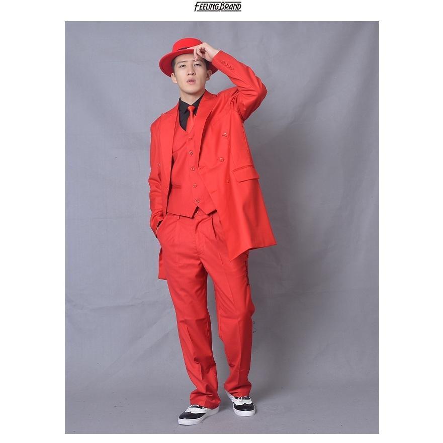 ロックダンス衣装 ジャケット レディース メンズ スーツ 白 黒 赤 青