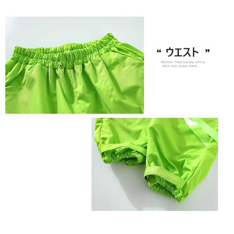 キッズダンス衣装 セットアップ ヒップホップ 衣装 子供ダンス服 スウェット パンツ タイダイ柄 派手 K-POP 韓国 ピンク 紫 黄緑 黄色 水色の画像