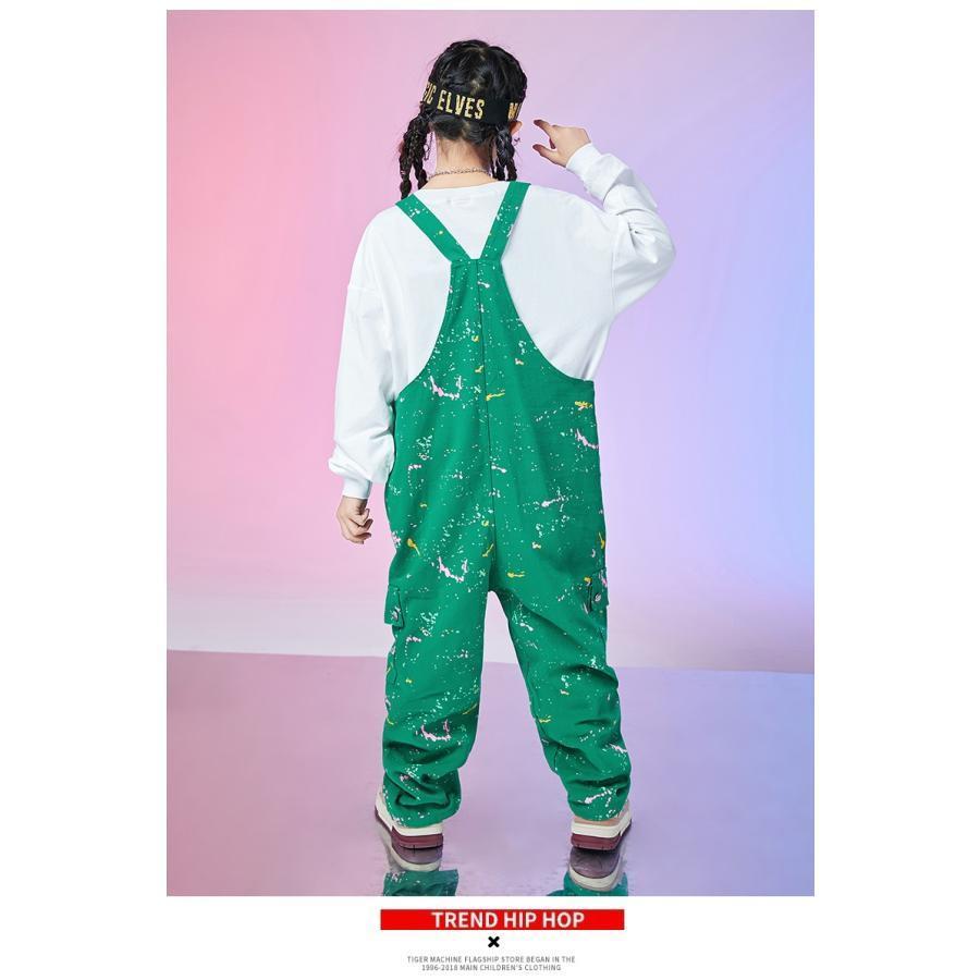 オーバーオール キッズダンス衣装 ヒップホップ ファッション ダンス