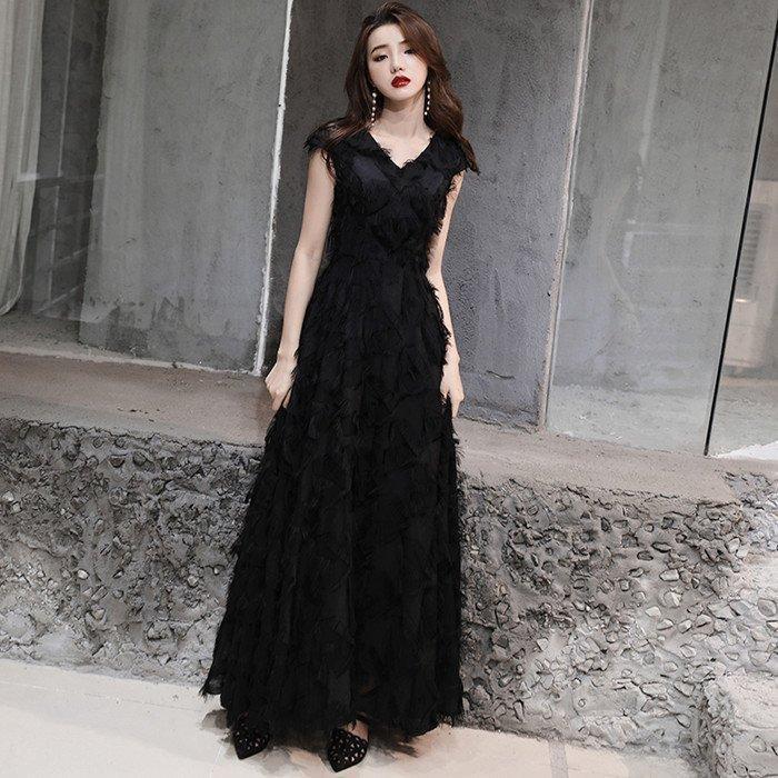 演奏会用ドレス 黒 カラードレス ロングドレス パーティードレス ウェディングドレス 発表会 結婚式 ピアノ 二次会 ドレス 前撮り 結婚式 花嫁 コンサート | ブランド登録なし