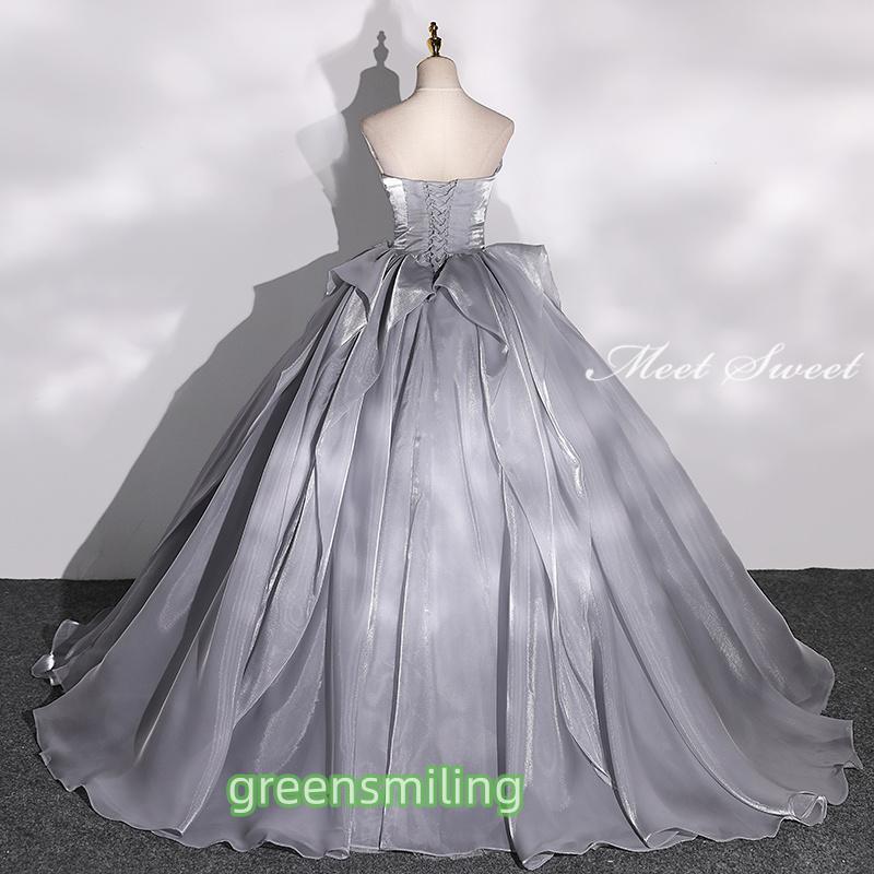 カラードレス ブルー ブラック シャンパン グレー ロングドレス 結婚式