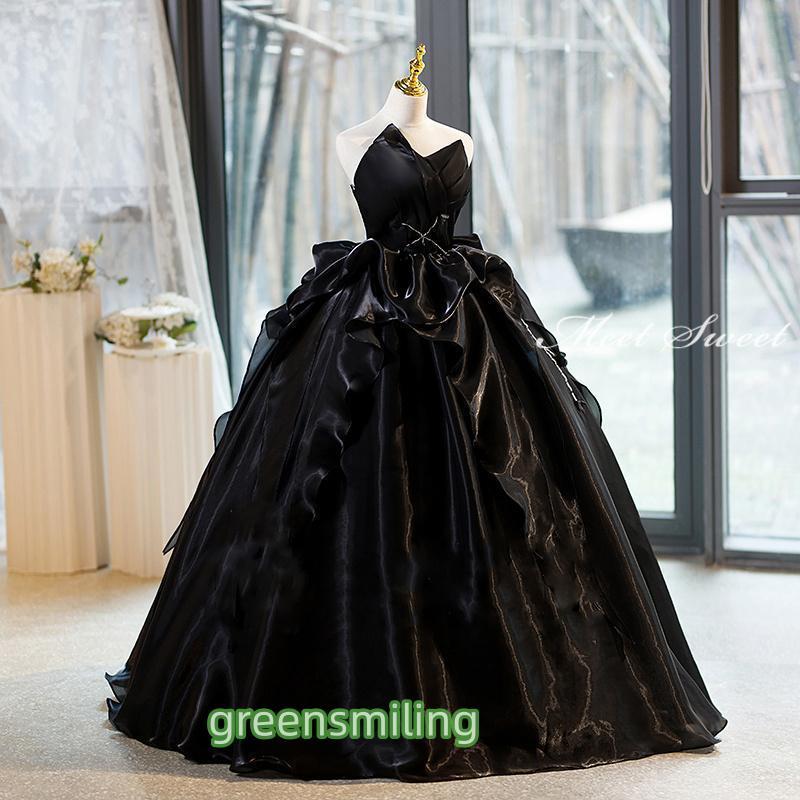 大きい　サイズ　ブラック　ウェディング　ドレス カラードレス ブルー ブラック シャンパン グレー ロングドレス 結婚式