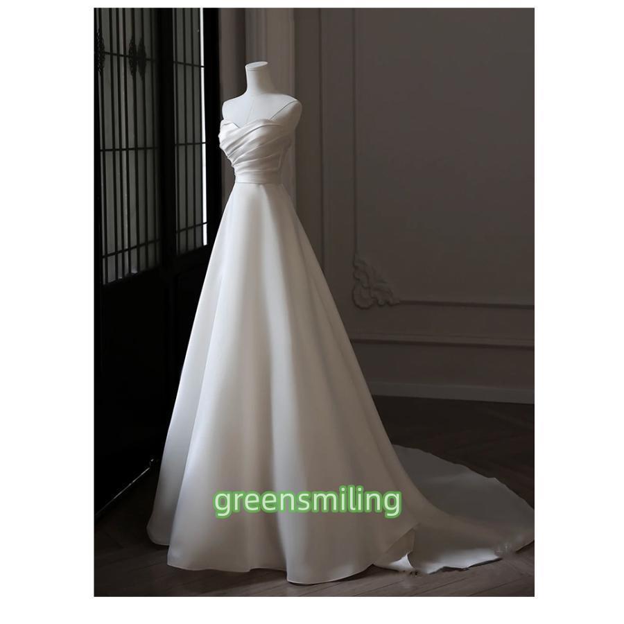 4wayウェディングドレスウエディングドレス付け袖二次会結婚式披露宴前撮り袖ありロングドレス花嫁Aラインドレス錦サテンビスチェオフショルダー 4way ウェディングドレス ウエディングドレス 付け袖 二次会 結婚式