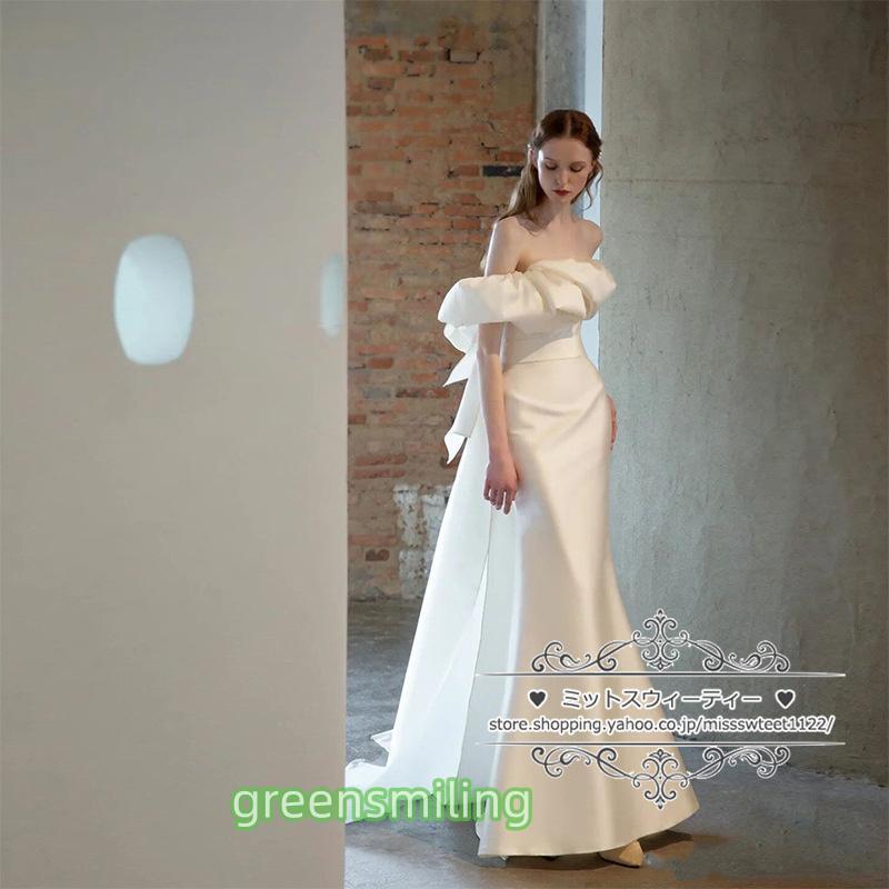 ウェディングドレス 二次会 結婚式 ブライダル マーメイド オフ