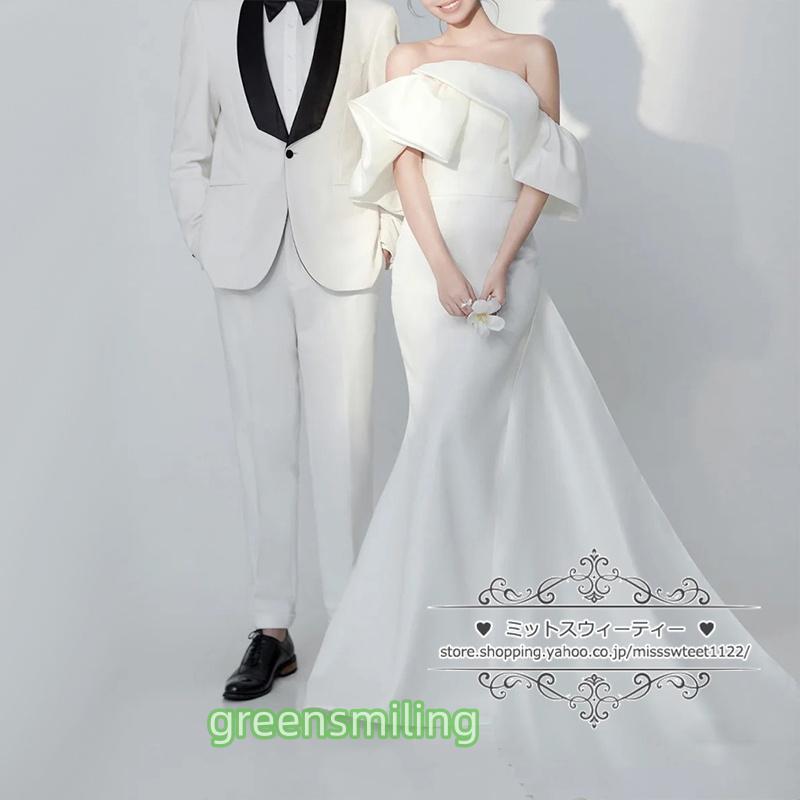 ウェディングドレス 二次会 結婚式 ブライダル マーメイド オフ