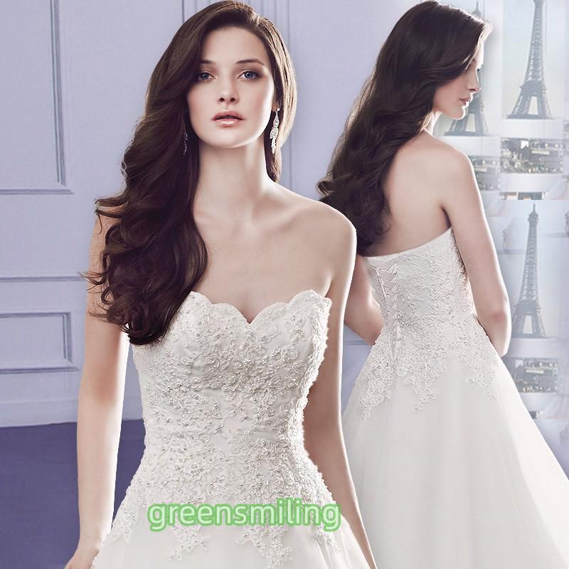ウエディングドレス 安い 結婚式 Aラインドレス ウェディングドレス 花嫁 ウエディングドレス ロングドレス 二次会 ブライダル 披露宴 リボントレーン 白の画像