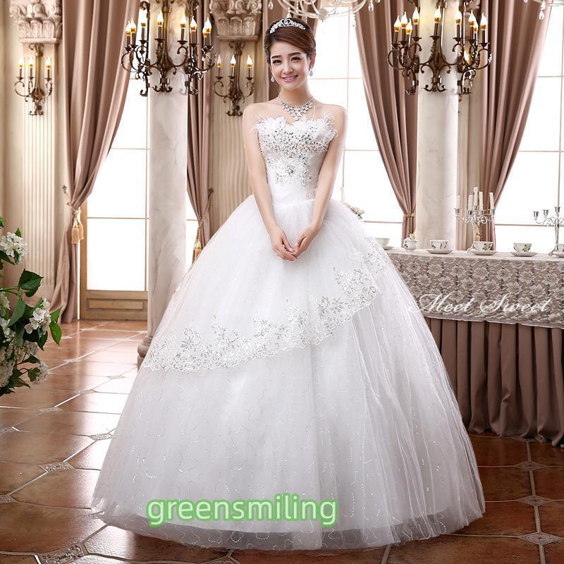 白 結婚式 高級 レース ウェディングドレス ビスチェ