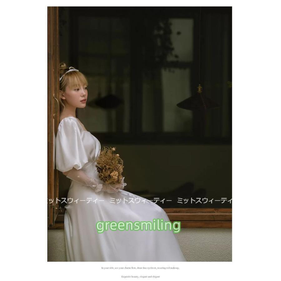 ウェディングドレス aラインドレス 光沢 ウエディングドレス サテン 二次会 花嫁 パーティードレス 披露宴 結婚式 ロングドレス 演奏会 カクテルドレス 前撮り ウェディングドレス aラインドレス 光沢 ウエディングドレス サテン