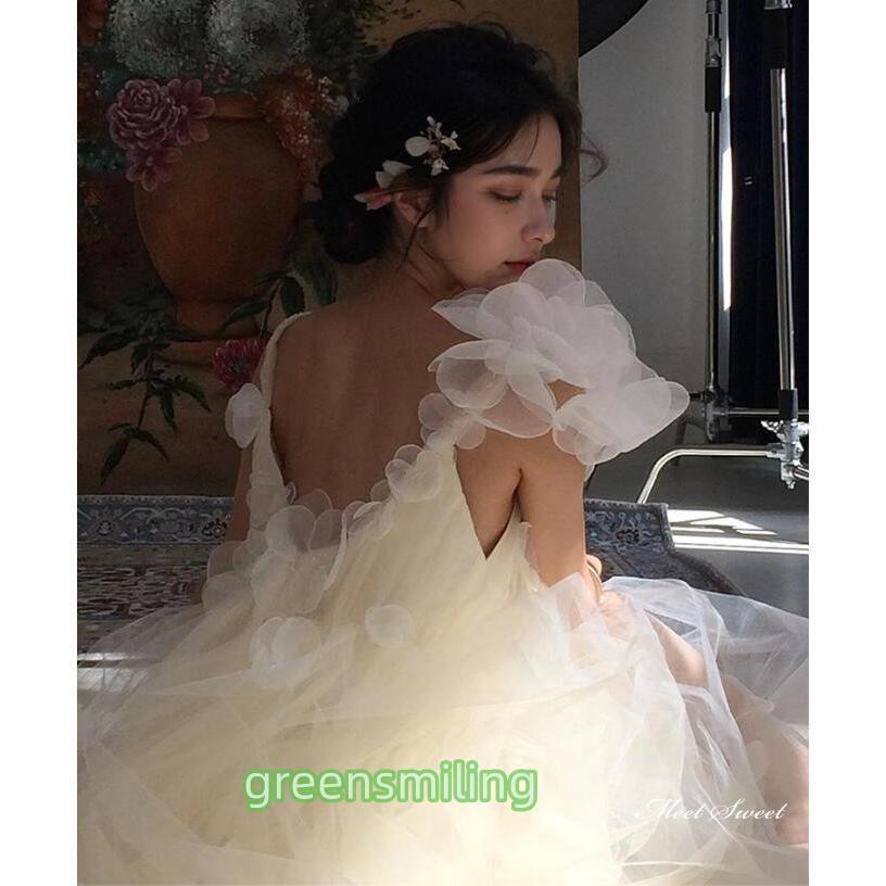 ウェディングドレス ロングドレス スレンダーライン Aラインドレス ノースリーブ 二次会 結婚式 前撮り 花嫁 ウエディングドレス チュール ブライダルの画像