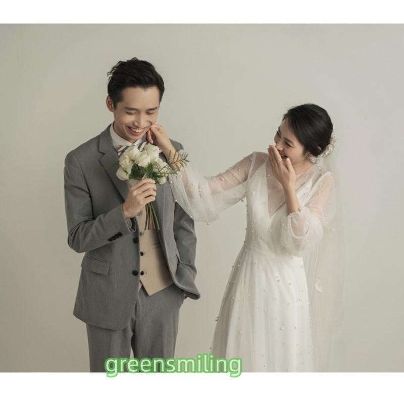 ウェディングドレス ロングドレス スレンダードレス チュール 長袖