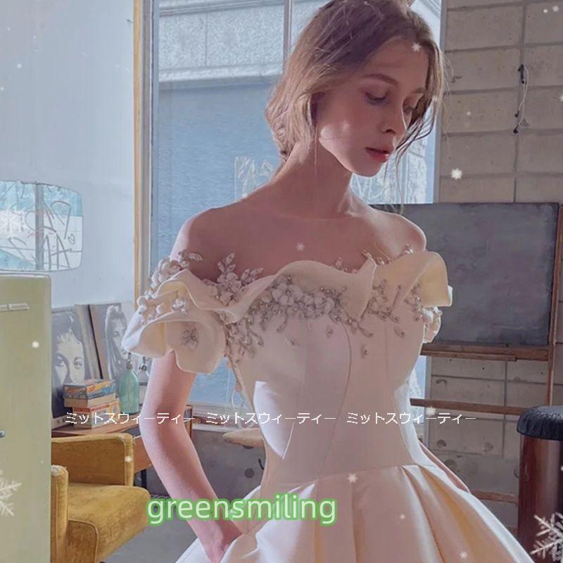 ウェディングドレス プリンセスラインドレス ウエディングドレス オフショルダー 二次会 花嫁 パーティードレス 披露宴 ブライダル 結婚式 ロングドレス 演奏会 | ブランド登録なし | 03