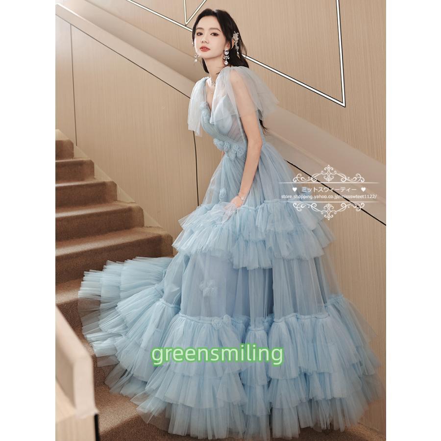 フリルが可愛い華やかなカラードレス2　結婚式　披露宴　パーティ 楽天市場】カラードレス プリンセスドレス ピンク チュール